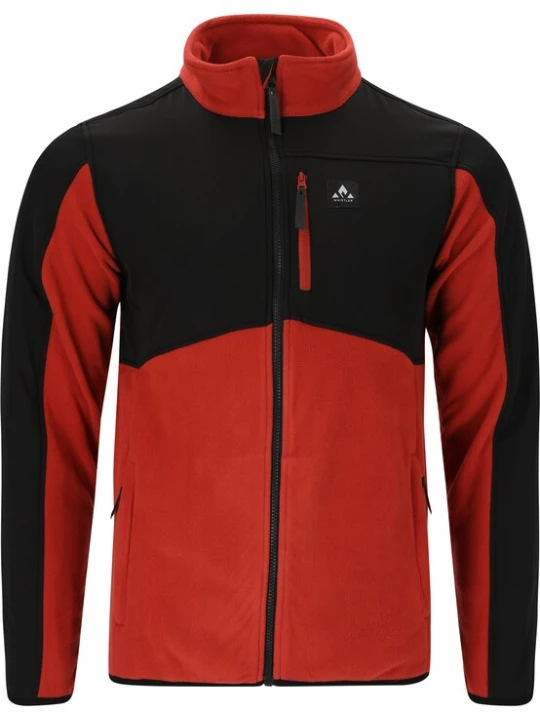 Foto van product Whistler Funktionele fleece-jas 'Evo' wijnrood / zwart