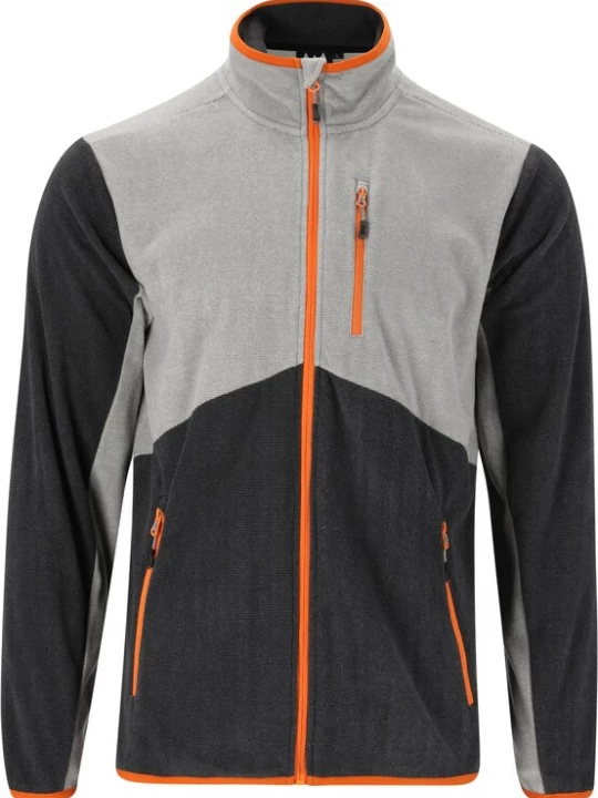 Foto van product Whistler Funktionele fleece-jas 'Greyson' grijs / antraciet / oranje