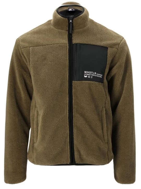 Foto van product Whistler Funktionele fleece-jas 'Sprocket' olijfgroen / zwart / wit