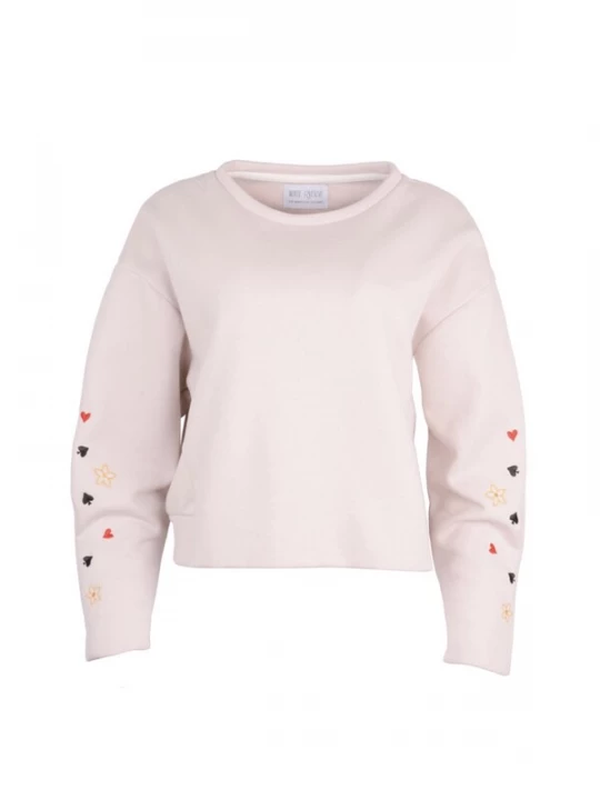 Foto van product WHITE RVBBIT Sweatshirt 'Mad Hatter' rosé