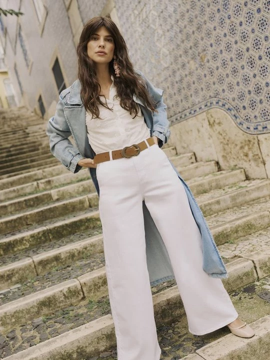Foto van product Wide leg Cream wit