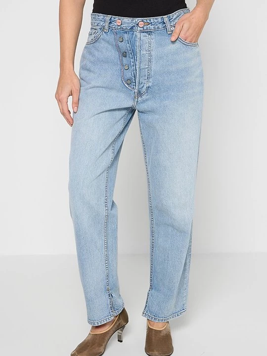 Foto van product Wide leg Ganni lichtblauw