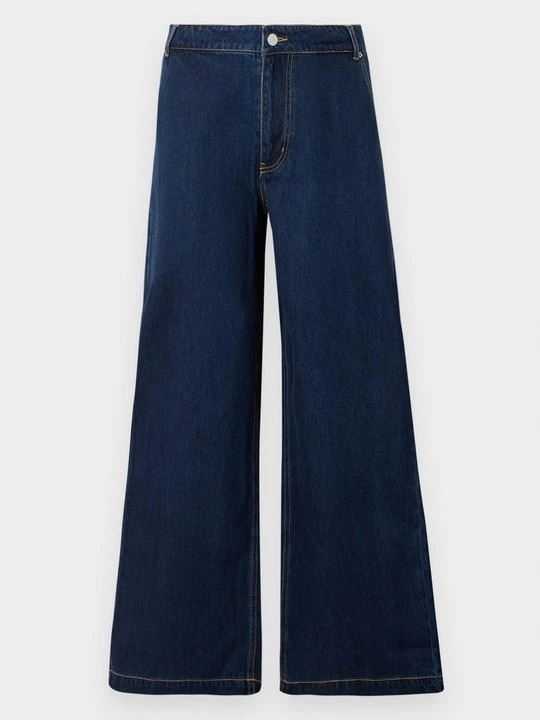 Foto van product Wide leg Only donkerblauw denim