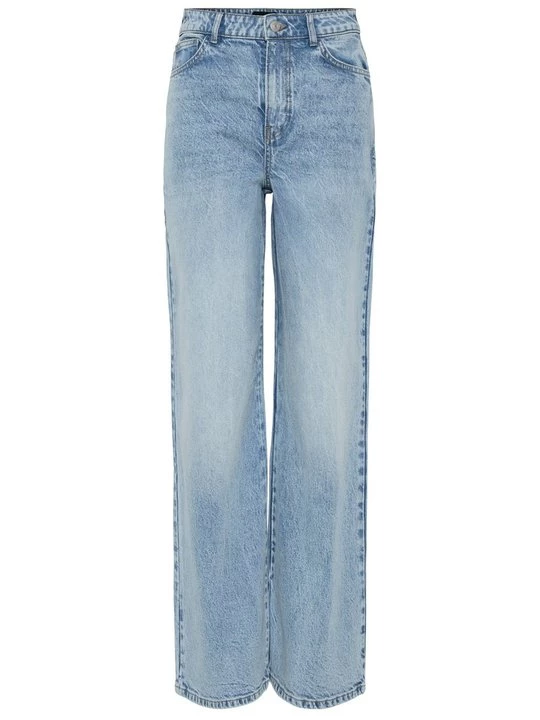 Foto van product Wide leg Pieces lichtblauw denim