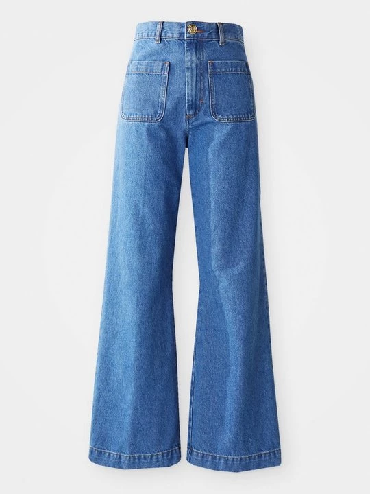 Foto van product Wide leg Sandro blauw