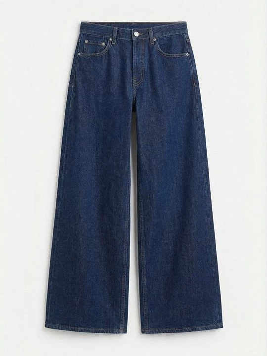 Foto van product Wide leg Topshop donkerblauw denim
