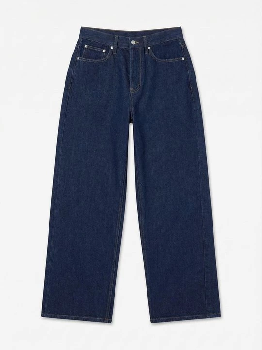Foto van product Wijde jeans Topshop donkerblauw denim