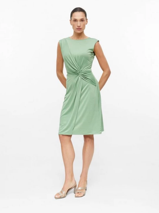 Foto van product Wikkeljurk van jersey met knoopdetail s.Oliver groen