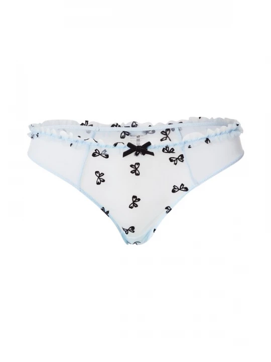 Foto van product WILD LOVERS String 'INDRA' lichtblauw / zwart