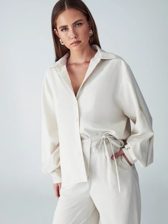 Foto van product Willa Blouse 'Lagoon' taupe