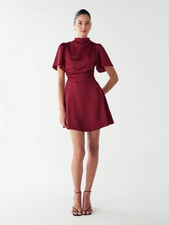 Foto van product Willa Cocktailjurk 'SARAY' bourgogne