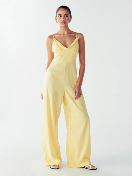 Foto van product Willa Jumpsuit 'PALMS JUMPSUIT' geel