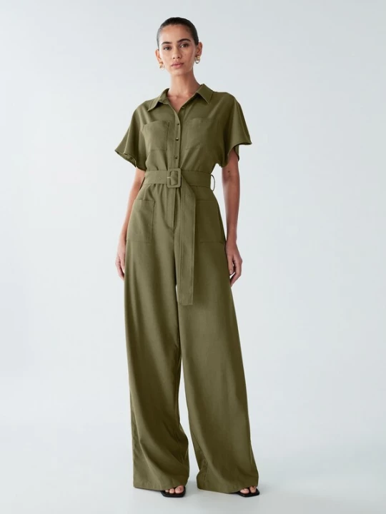 Foto van product Willa Jumpsuit 'Zel' olijfgroen
