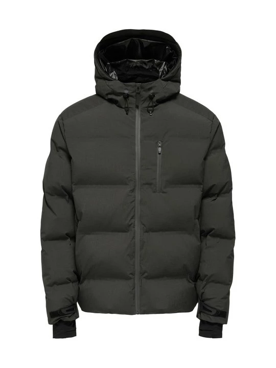 Foto van product Winterjas Only & Sons donkergrijs gemêleerd