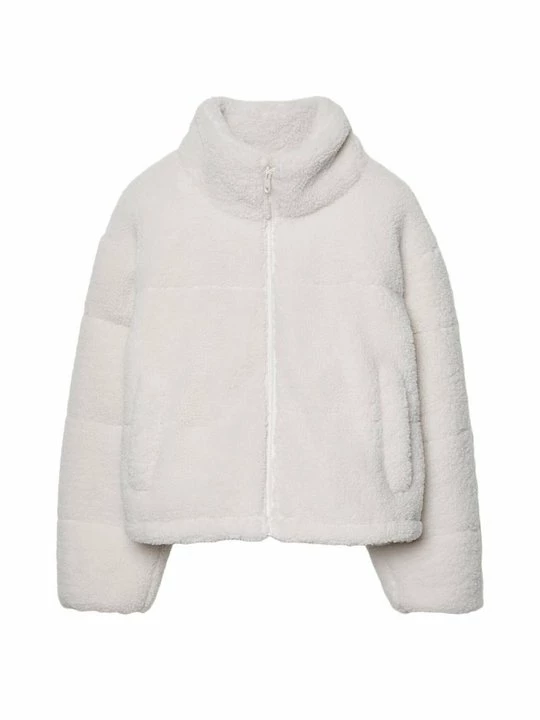 Foto van product Winterjas Stradivarius wit