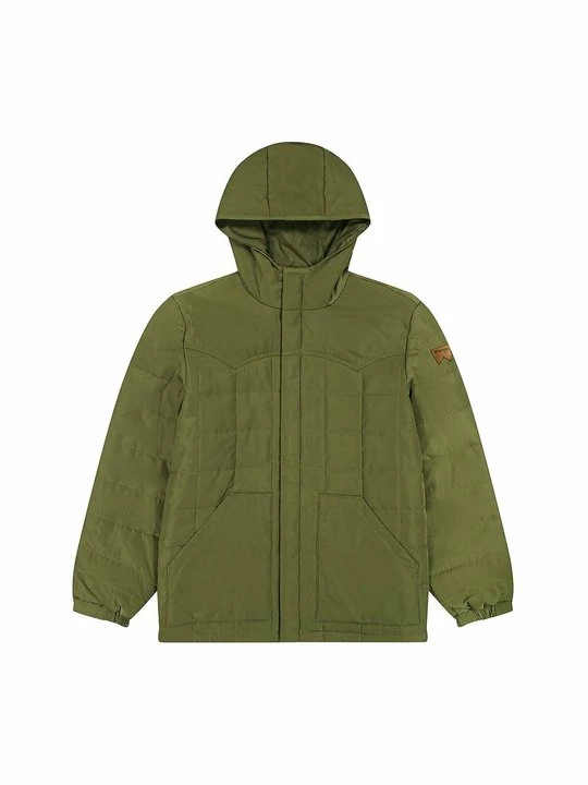 Foto van product Winterjas Wrangler groen gemêleerd