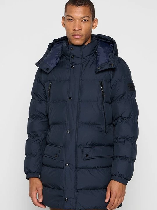 Foto van product Wintermantel Boss donkerblauw