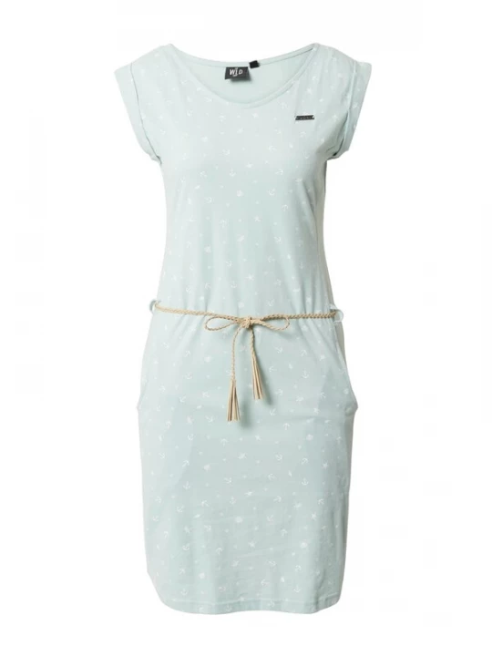Foto van product WLD Jurk 'ALL THAT SHE WANTS' pastelgroen / wit