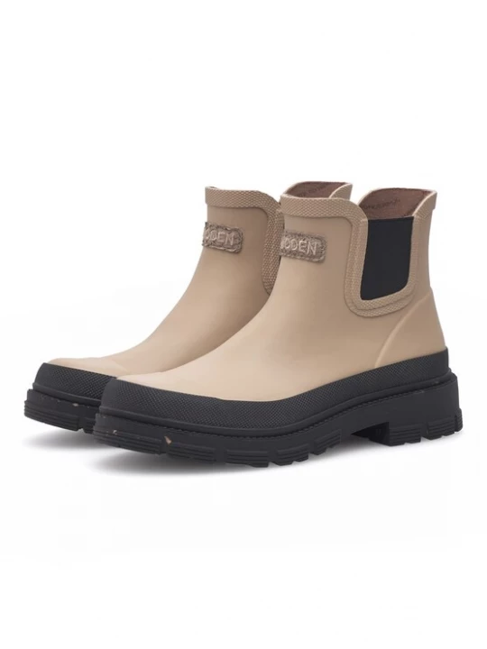 Foto van product WODEN Regenlaarzen 'Liv Waterproof' sand / zwart