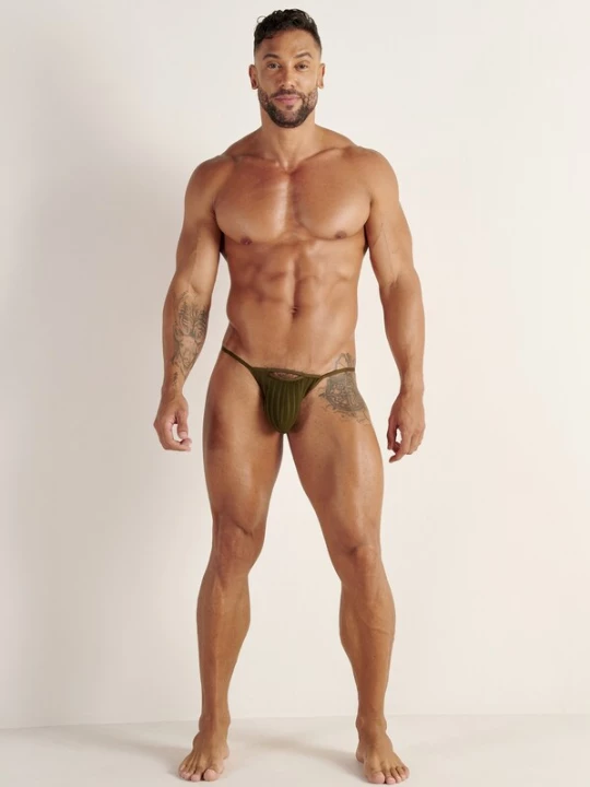 Foto van product WOH Slip ' Personal Allure ' kaki / olijfgroen / zwart