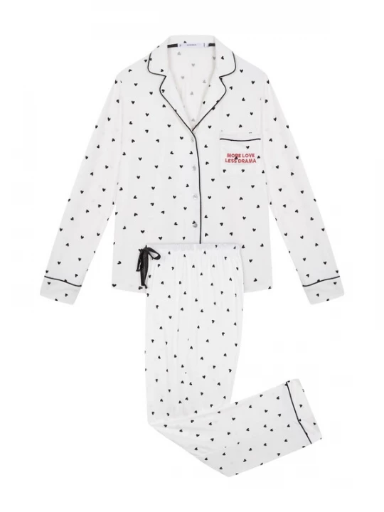 Foto van product Women' Secret Pyjama rood / zwart / wit