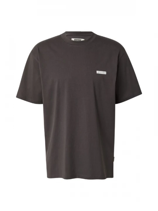 Foto van product Woodbird Shirt 'Baine' antraciet / wit