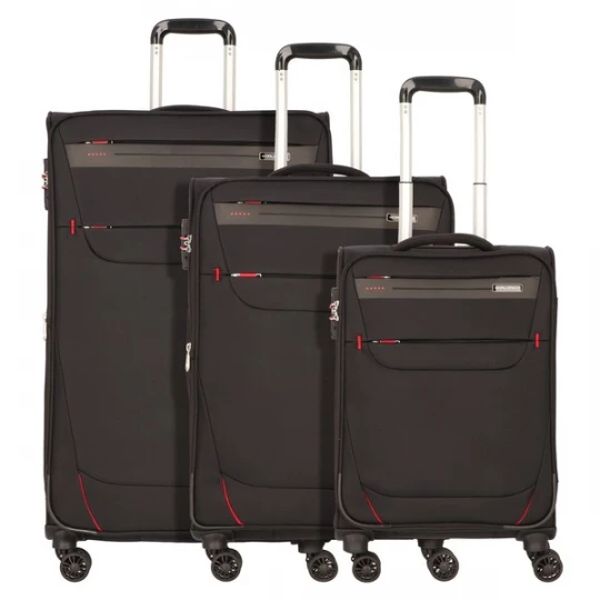 Foto van product Worldpack Kofferset 'Denver' rood / zwart
