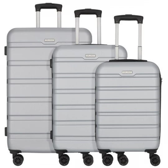 Foto van product Worldpack Kofferset zilver