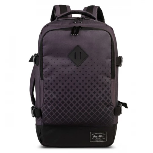 Foto van product Worldpack Rugzak 'Cabin Pro ' donkerlila / zwart gemêleerd