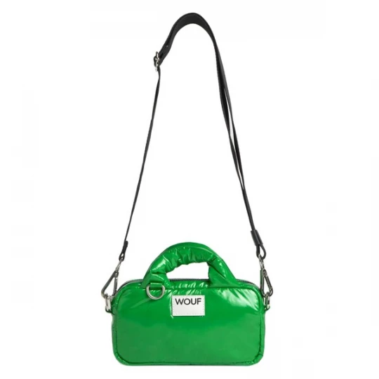 Foto van product Wouf Handtas 'Glossy Mini' grasgroen