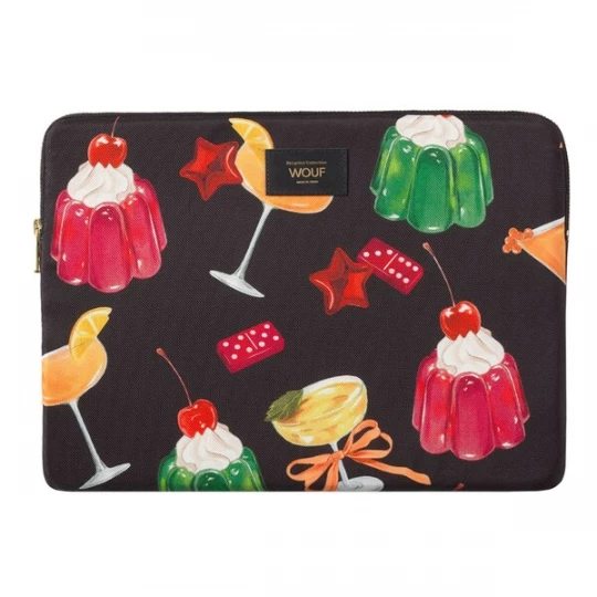 Foto van product Wouf Laptoptas citroengeel / grasgroen / rood / zwart / natuurwit