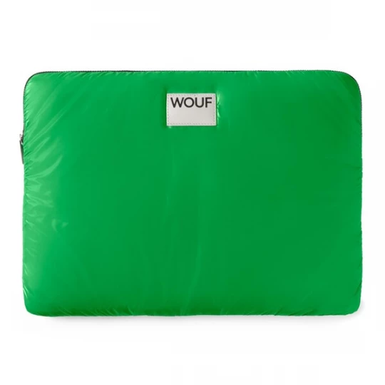 Foto van product Wouf Laptoptas 'Glossy' neongroen