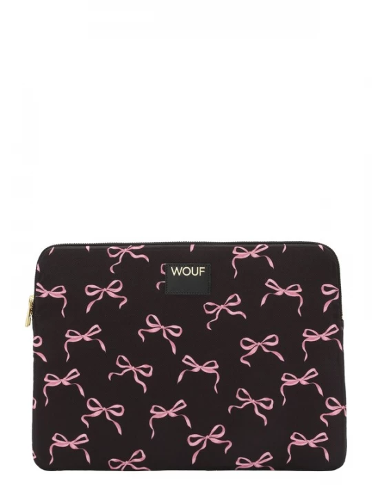 Foto van product Wouf Laptoptas 'Juliette' rosa / zwart