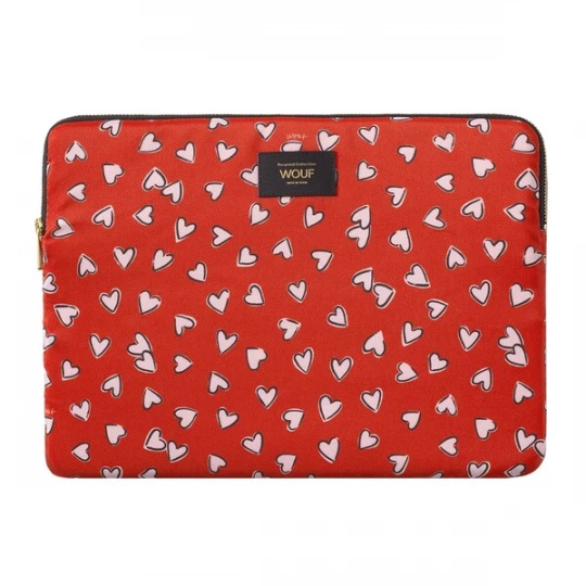 Foto van product Wouf Laptoptas 'Rio' rood / offwhite