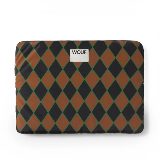 Foto van product Wouf Laptoptas 'Studio' pueblo / grasgroen / zwart / wit
