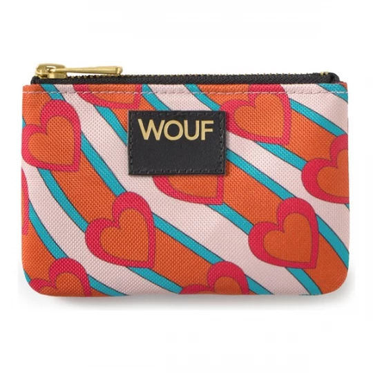 Foto van product Wouf Make up tas 'Daily' cyaan blauw / donkeroranje / rosa / roestrood