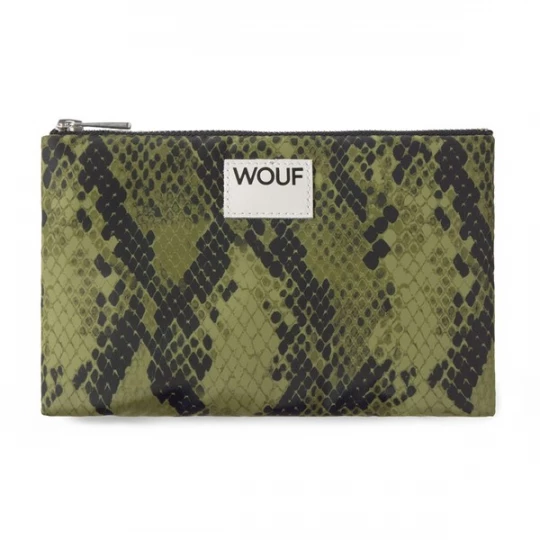 Foto van product Wouf Make up tas 'Studio' olijfgroen / zwart