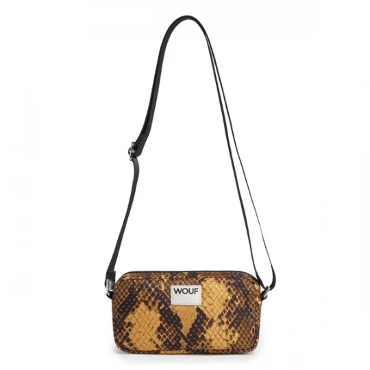 Foto van product Wouf Schoudertas 'Daily' camel / bruin / chocoladebruin / wit