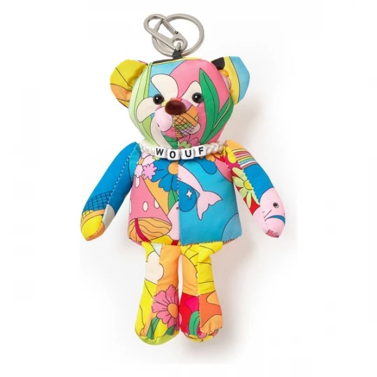 Foto van product Wouf Sleutelhanger blauw / geel / groen / pink / rood / wit