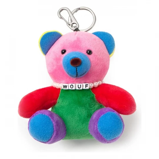 Foto van product Wouf Sleutelhanger blauw / groen / rosa / rood