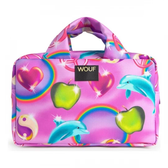 Foto van product Wouf Toilettas 'Daily' aqua / limoen / lila / orchidee
