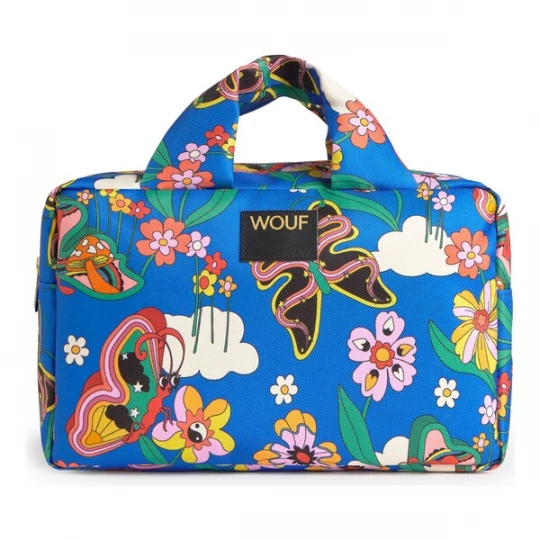 Foto van product Wouf Toilettas 'Daily' blauw / geel / jade groen / zwart
