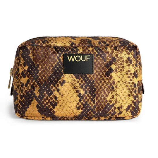 Foto van product Wouf Toilettas 'Daily' bruin / donkerbruin / curry / zwart