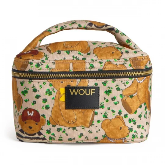Foto van product Wouf Toilettas 'Daily' bruin / kastanjebruin / poederroze / zwart