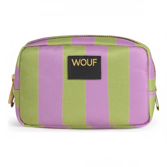 Foto van product Wouf Toilettas 'Daily' lichtgroen / rosa