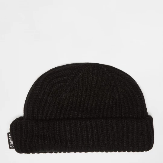Foto van product Woven Flag Label Basic Fisherman Beanie aubergine SNIPES zwart