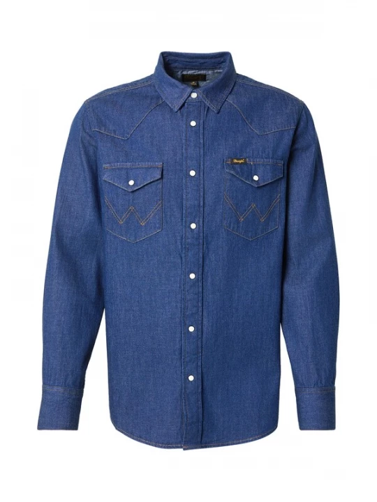 Foto van product WRANGLER Overhemd blauw denim