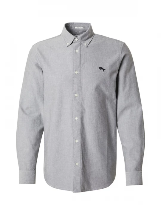 Foto van product WRANGLER Overhemd 'OXFORD SHIRT' grijs gemêleerd