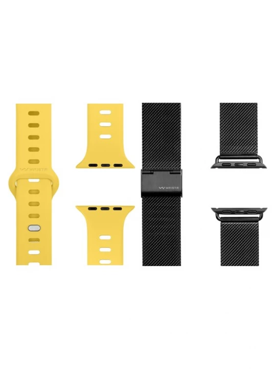 Foto van product WRISTR Digitaal horloge 'Milanese-Nova' geel / zwart
