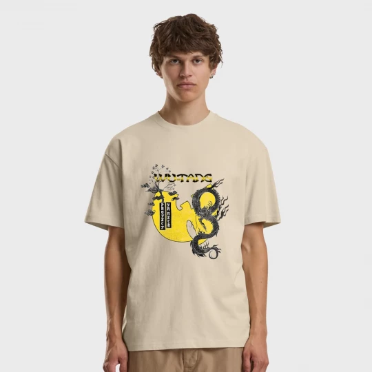 Foto van product Wu Tang Dragon Oversize Tee Mister Tee beżowy